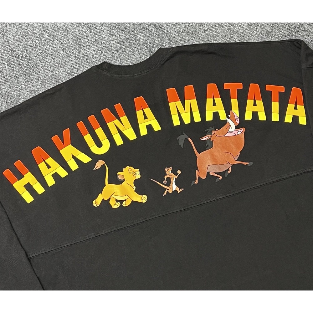 Lion King Spirit Jersey Adult Large Disney Shirt Raised Letters Hakuna Matata